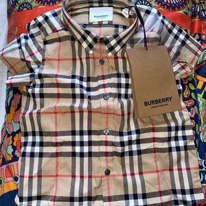 Burberry button down shirt